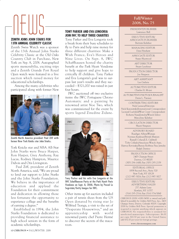 Chronos magazine feature on American watchmaking