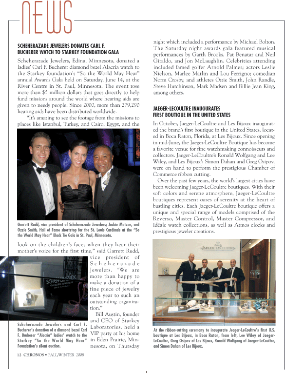 Chronos magazine feature on American watchmaking