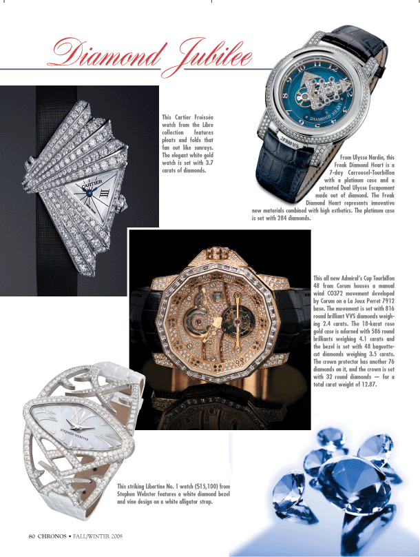 Chronos magazine feature on American watchmaking